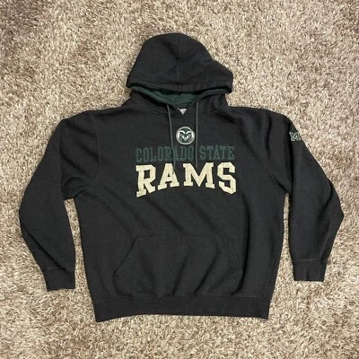Colorado State Rams Sudadera con Capucha Gris Verde Para Hombres XL CSU RAMS Sudadera Coliseo Foto 1 de 4