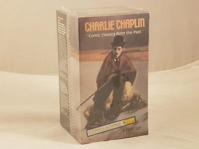 Charlie Chaplin: Comic Classics From The Past VHS 4 Tape Box Set NEW SEALED - Image 1 of 4