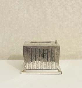 Antique Very Rare Art Deco Sterling Silver Decorative Mechanical Cigarette Box - Picture 1 of 12