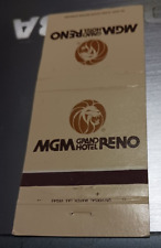 VINTAGE MATCHBOOK MGM GRAND HOTEL RENO NEVADA C75