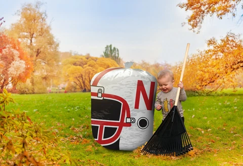 NCAA Stuff-A-Helmet Lawn & Leaf Bag-Nebraska Cornhuskers Cover