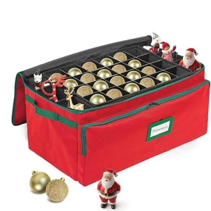 Scatola Portaoggetti Premium per Ornamenti Natalizi - Qualità 600D - Organizzatore Decorazioni - Foto 1 di 24
