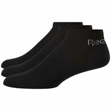 Reebok Unisex Low Cut Socks Running Training 3 Pairs Lifestyle Black FL5223 New