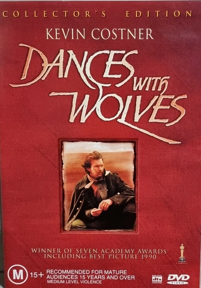Dances With Wolves DVD Collectors ED. (Region 4, 2 Disc Set)  vgc t244 - Image 1 of 1