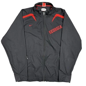 Vintage 90s Nike Team Georgia Bulldogs NCAA University Zip Up Windbreaker Large - Picture 1 of 9
