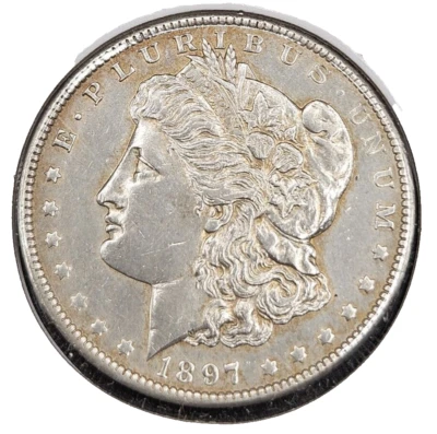 1897-O Morgan Dollar | CHOICE ALMOST UNCIRCULATED Details - Image 1 of 2