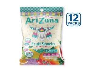 12x Bags AriZona Green Tea Fruit Snacks American Candy - 2.25oz Bag - Picture 1 of 1