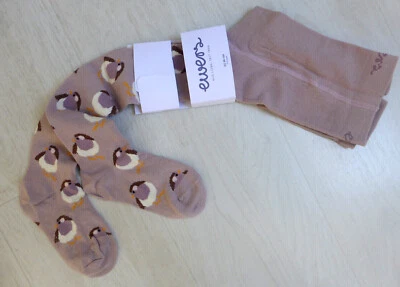 ewers Strumpfhose , altrosa mit Vögeln. Neu - Bild 1 von 2