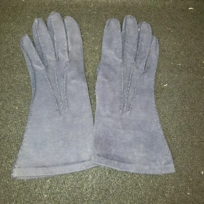 Guantes de Pascua/Primavera para damas/niñas de Elvette azul polvoriento suaves y flexibles RETRO Foto 1 de 4
