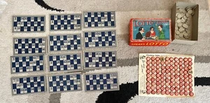 Lotto or House in box Vintage Bingo Game by Spear's 1940'S WW2 - Picture 1 of 1