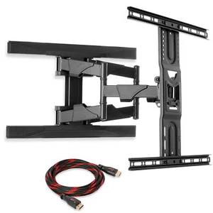 Full Motion Articulating TV Wall Tilt Mount Bracket Tilting 42-70" w/HDMI cable - Picture 1 of 7