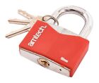 Amtech Rhombic Chrome Plated Padlock + Plastic Cover 60mm Security Brass Barrel