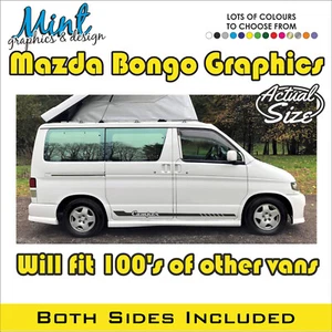 MAZDA BONGO Camper Side friendee Stripe Decals Stickers Van Graphics NO P&P 031 - Picture 1 of 3