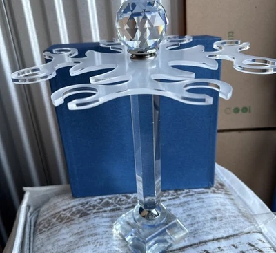 6 Elegantes soportes de almacenamiento de vidrio giratorio para vidrio de escritorio/vidrio de 6 vinos Foto 1 de 4