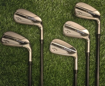 Callaway Paradym Ai Smoke Irons 6-PW Tensie 50 Reg Graphite Shafts STUNNING  - Image 1 of 4