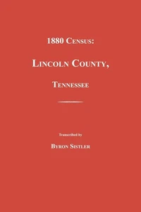 Genealogy: 1880 Census, Lincoln County, Tennessee - Picture 1 of 1