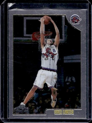 1998-99 Topps Chrome Vince Carter Rookie RC #199 Raptors - Image 1 of 2