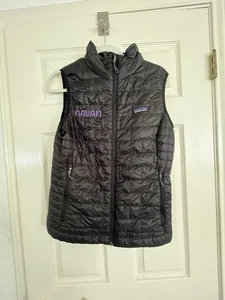 Patagonia Women Size M Nano Puff Full Zip Vest Black Company Logo New with Tags - Picture 1 of 5