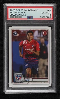 2020 Bowman MLS Ricardo Pepi #62 PSA 10 GEM MT Rookie RC - Image 1 of 2