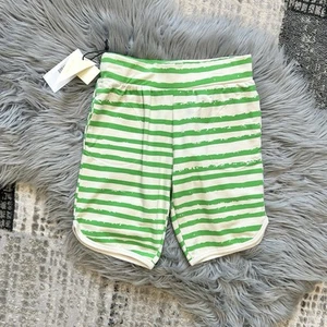 Noé & Zoë Green Striped Bermudas 100% Organic Cotton  Size 10Y (MSRP $40) - Picture 1 of 3