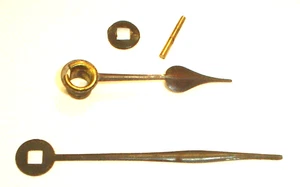Antique Seth Thomas Mantel Clock Hands with Hardware Original Parts - Picture 1 of 5