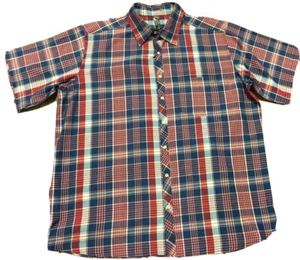 True Rock Multicolor Plaid SS Shirt Size 4X (Fits Like A 3X) - Picture 1 of 12