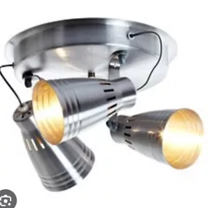 Ikea KRAMARE Chrom Silber Verstopfte Decke Dreifach Strahler Lampe verpackt - Bild 1 von 4
