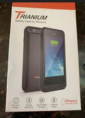Funda Batería Negra iPhone 6/6S Trianium Atomic Pro Cargador Portátil iPhone 6 Foto 1 de 4