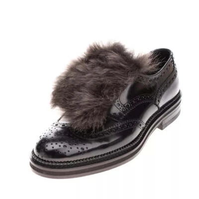 €560 EMPORIO ARMANI - PIEL DE CORDERO DESMONTABLE Zapatos Brogue Oxford - 7 EE. UU. (6UK) Foto 1 de 4