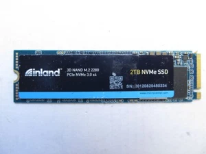 Inland Platinum 2TB NVMe SSD M.2 2280 3D QLC NAND 3400 / 3000 MB/s 100% health - Picture 1 of 2