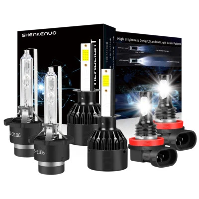 Faro LED HID alto/bajo+luz antiniebla 6 piezas para Jaguar X-Type 2004 2005 2006 2007 2008 Foto 1 de 4