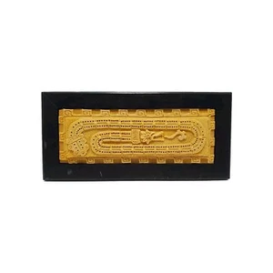 Tabla de cuna de serpiente azteca tabla de cuna de resina marco de madera  - Imagen 1 de 5