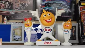 3 Figuren Tankstelle Esso Max Figur Werkstatt DROP Auto Werbefigur Kult Groß Rep - Bild 1 von 2