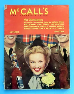 Vintage Issue MCCALL'S MAGAZINE November 1941 Good Condition FREE SHIPPING - Picture 1 of 4