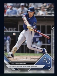 2025 Topps NOW- 1st career 4 hit game Rookie - JAC CAGLIANONE (Bunt Digital card - Picture 1 of 1
