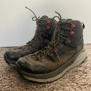 Hoka One One Kaha GTX Mid Hiking Boots Mens 10.5 Brown Trail Outdoors 1112030 - Picture 1 of 7