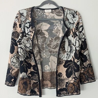 Cárdigan Suéter Dries Van Noten Abierto Estampado Floral Multicolor Us Pequeño Foto 1 de 4