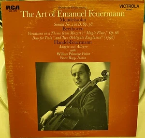 The Art of Emanuel FEUERMANN RCA VIC1476 mono LP Scarce EX/VG- - Imagen 1 de 1