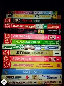 14 Manga/Graphic Novel LOT w/ Nadesico, Burst Angel, Gunsmith Cats & more-EUC - Picture 1 of 11