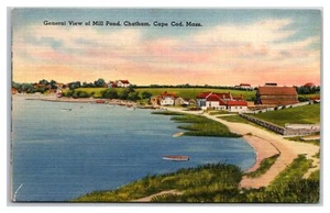 1949 General View Mill Pond Chatham Cape Cod Massachusetts MA Vintage Postcard - Picture 1 of 2