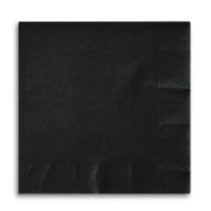 CEG Paper Beverage Napkins, Black Velvet (57134B) - Picture 1 of 2