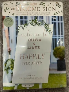 Ginger Ray Welcome Sign Copper Wedding Event Brand New - Picture 1 of 1