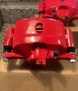 Power Stop Front Red Calipers w/Brackets - Pair for 90-00 Honda Civic - Bild 1 von 6