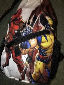 New Deadpool Wolverine Adjustable Shoulder Strap Bag 2pocket/2sidePockets Marvel - Picture 1 of 13