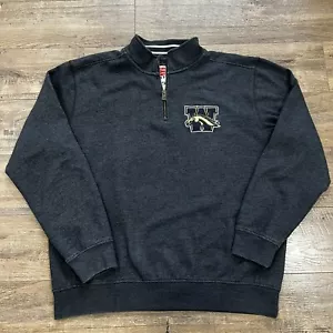 Western Michigan Broncos WMU 1/4 Zip Fleece Sweatshirt Size 2XL XXL League - Picture 1 of 6