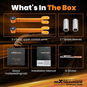 Pair Heavy Duty Adjustable Front Upper Control Arm Kit for Jeep Cherokee XJ 86 - Picture 1 of 12