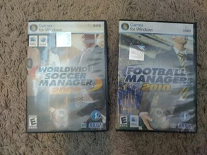 Football Manager 2010 and Worldwide Manager 2009 Windows PC DVD User Lot - Picture 1 of 6