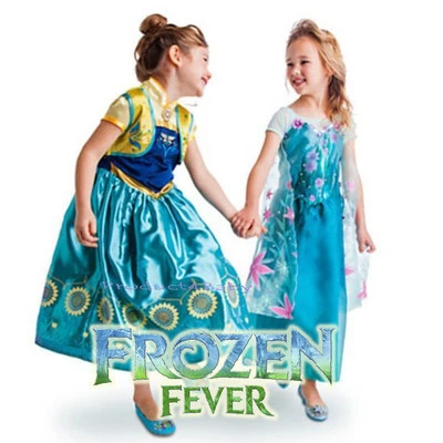 Girl Dress Costume Princess Anna Queen Elsa Party size 2-10 - image 1 of 4