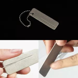 Fishing Hook Sharpener Portable Diamond Sharpening Whetstone Outdoor Access*H, - Picture 1 of 8