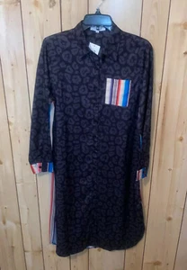 Crazy Train Womens Size Small Maxi Dress Button Down Front - Picture 1 of 8